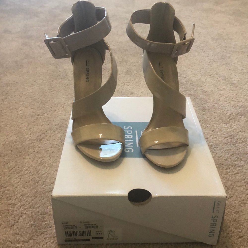 Strappy Nude Heel Sandals